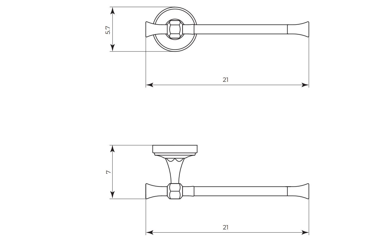 Латунный держатель рулона Gaia Mobili BETA MTBED158 ARCH-00143703 - Вид №2