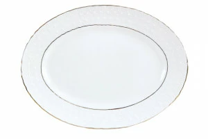Блюдо овальное The snow Queen 35,5 см КОРАЛЛ THE SNOW QUEEN 029621 Белый