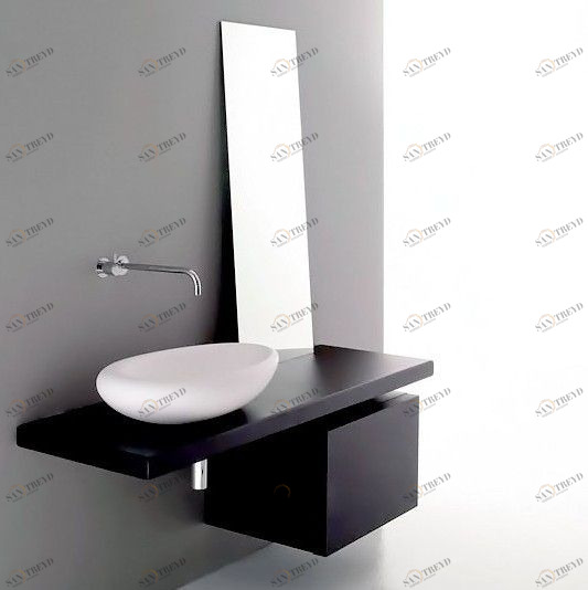 45720 Накладная раковина на столешницу  овальная Rapsel 