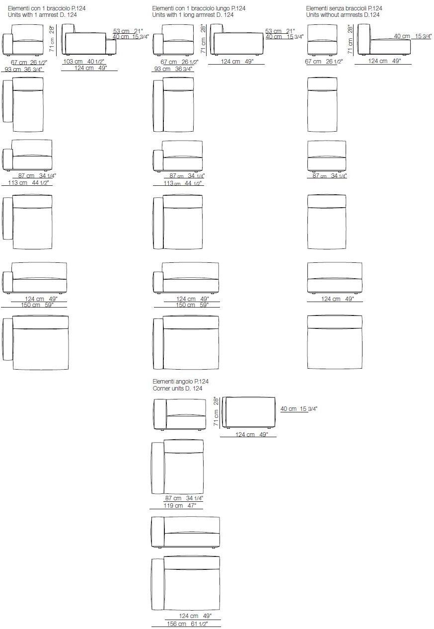arflex 3-х местный кожаный диван с обивкой Marechiaro xiii sun-id-1509432 - Вид №2