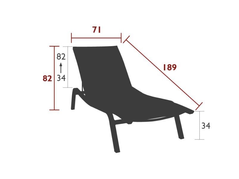 Алюминиевая откидная Садовая кровать Fermob Alizé ARCH-00117248 - Вид №6