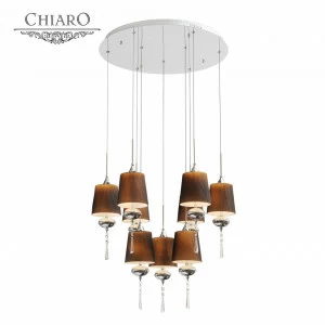 Люстра дизайнерская Sort коричневая, хром 392010109 SUPERNW ДИЗАЙНЕРСКИЕ, КАСКАД 058102 Коричневый