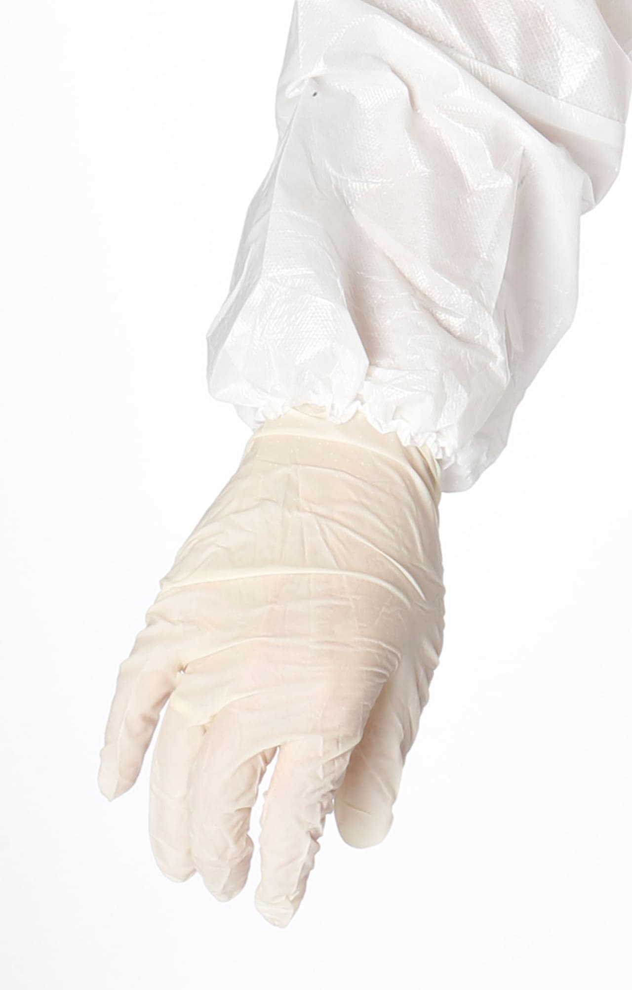 5030158 Комбинезон одноразовый из спанбонда ламинированного белый  Одноразовая одежда размер L(48-54/170-176) Спецодежда  - Вид №3