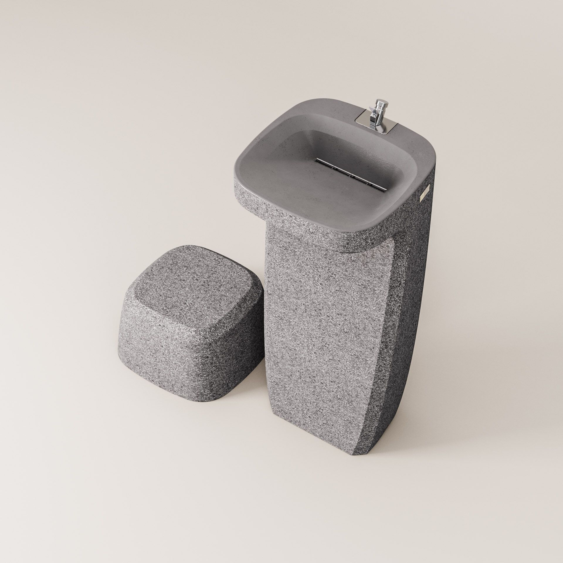 Бетонный пол фонтан Kremen ARCH-00068100 - Вид №7