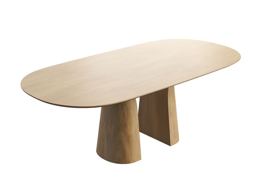 Овальный деревянный обеденный стол Mobitec BLOSSOM T0100 ARCH-00130208