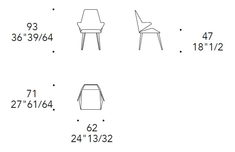 Кожаный мягкий стул с подлокотниками REFLEX ARCH-00059146 - Вид №2