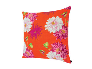 Квадратная подушка из ткани с цветочным рисунком