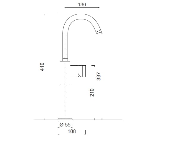 Однорычажный смеситель для раковины Rubinetteria Giulini MyRing ARCH-00078817 - Вид №2