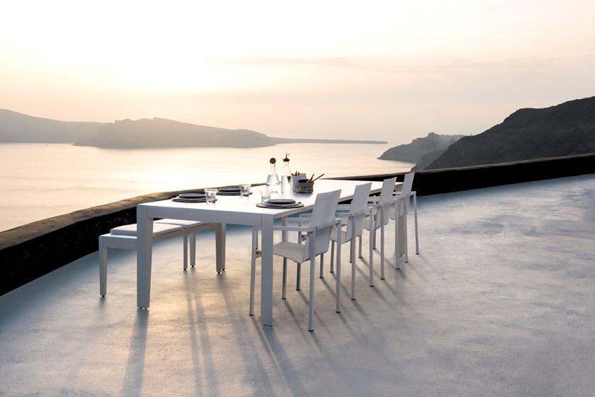 TRIBÙ Прямоугольный алюминиевый садовый стол Mirthe 07452/07454 - Вид №3