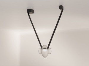 Алюминиевый и стеклянный светодиодный подвесной светильник