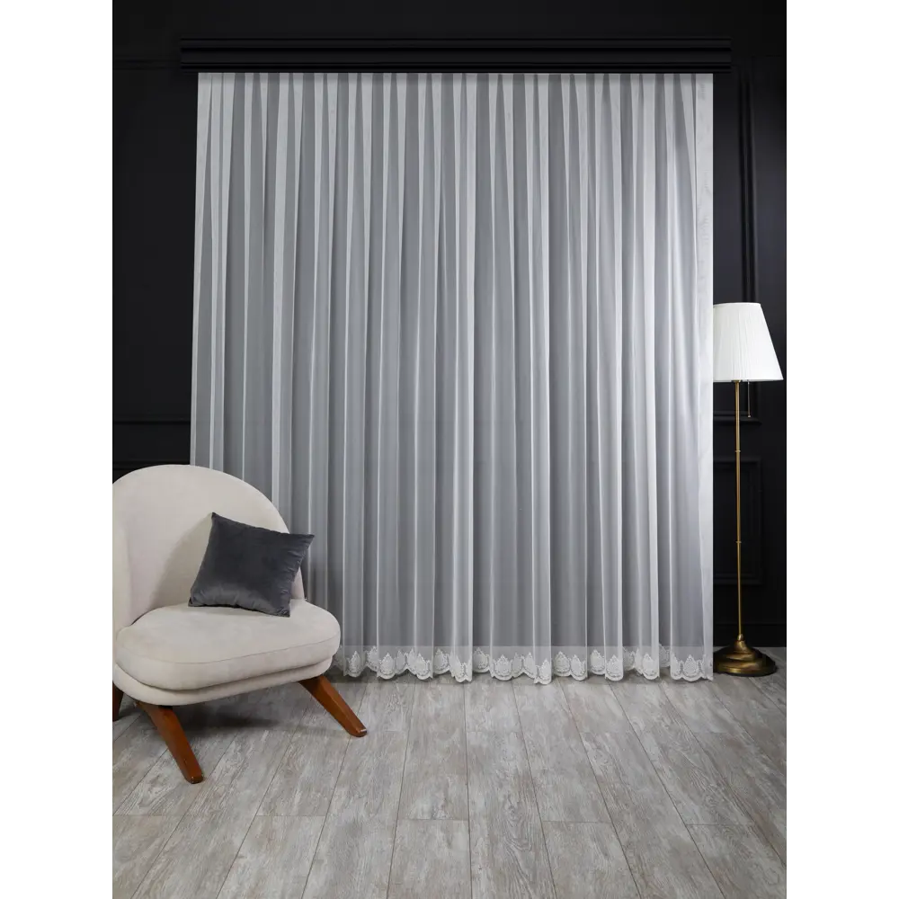 Тюль 1 м/п Нью сетка 280 см цвет кремовый 85337343 STLM-2096225 ELIT HOME  - Вид №1