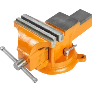 Тиски слесарные поворотные Спец 125 мм, чугунные, с наковальней