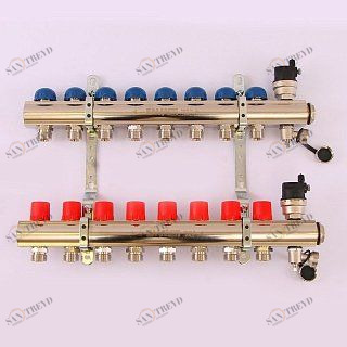 Колл. группа EMMETI TOPWAY 1"x3/4" ЕК 8 выходов с термостатическими вентилями 1298722