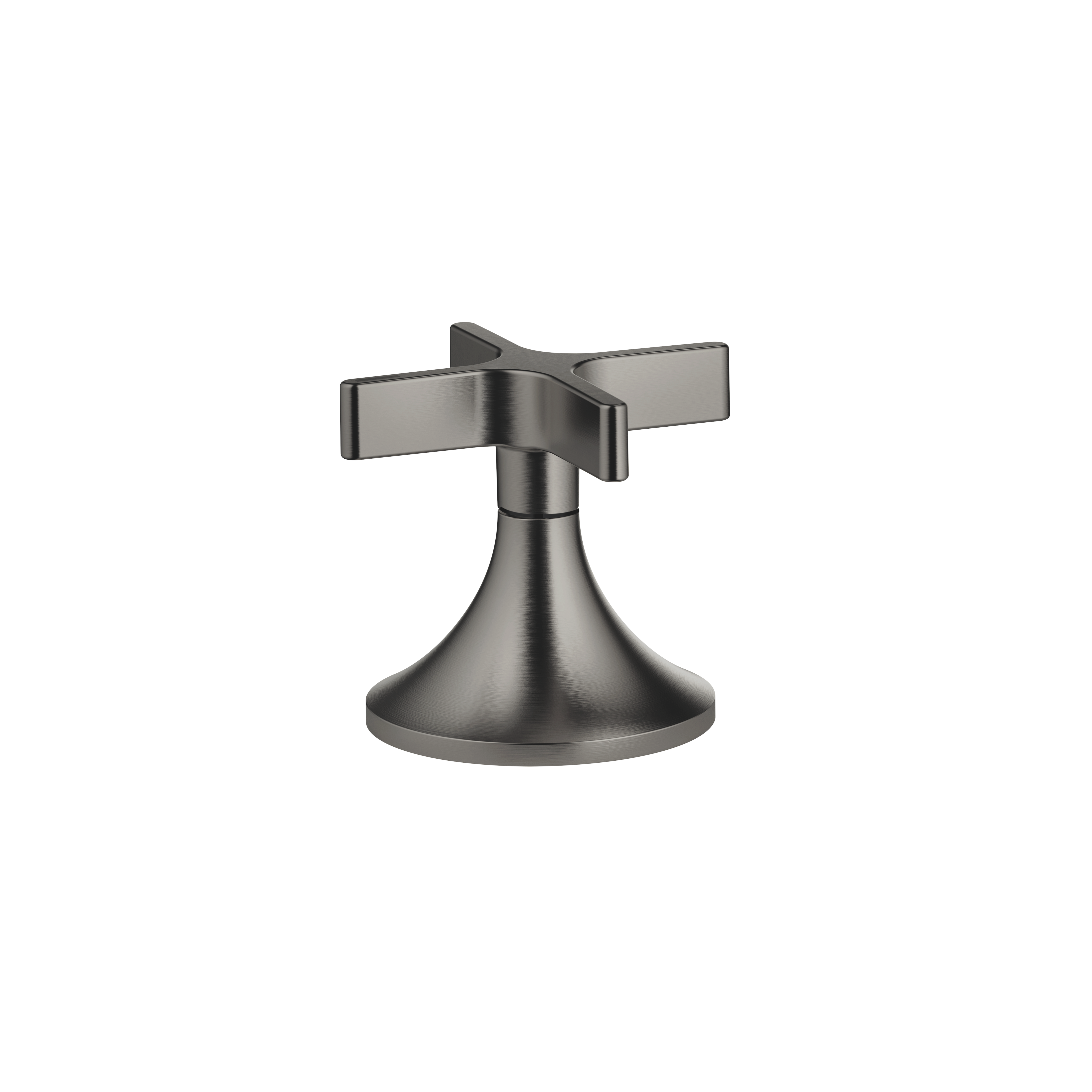 Клапан VAIA Deck, закрывающийся по часовой стрелке, горячий — матовая темная платина DornBracht 20000808-99