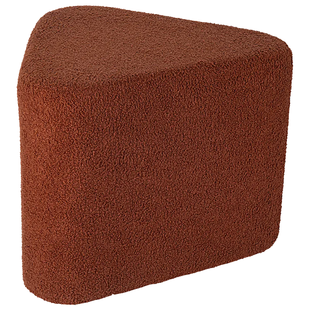 Santreyd: Треугольный пуф букле в терракотовом оттенке 89392879 STLM-1463489