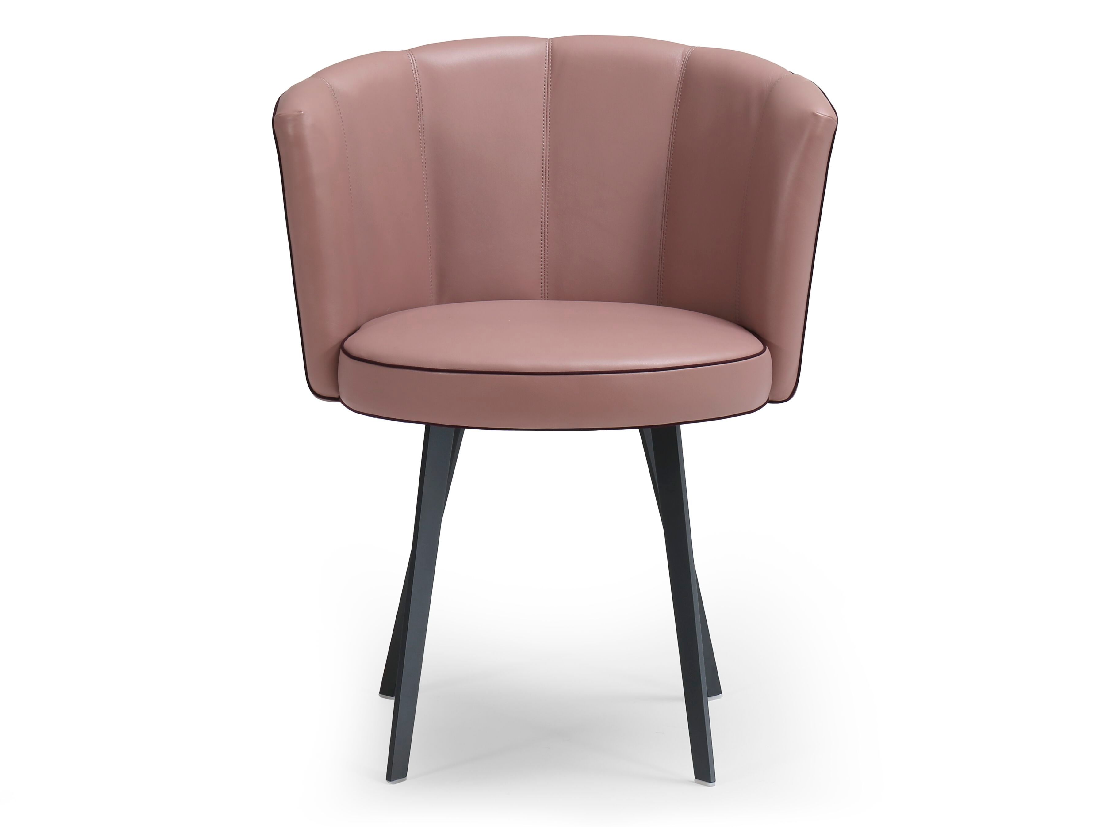 Кожаный мягкий стул с подлокотниками Borzalino Diva ARCH-00032839 - Вид №5