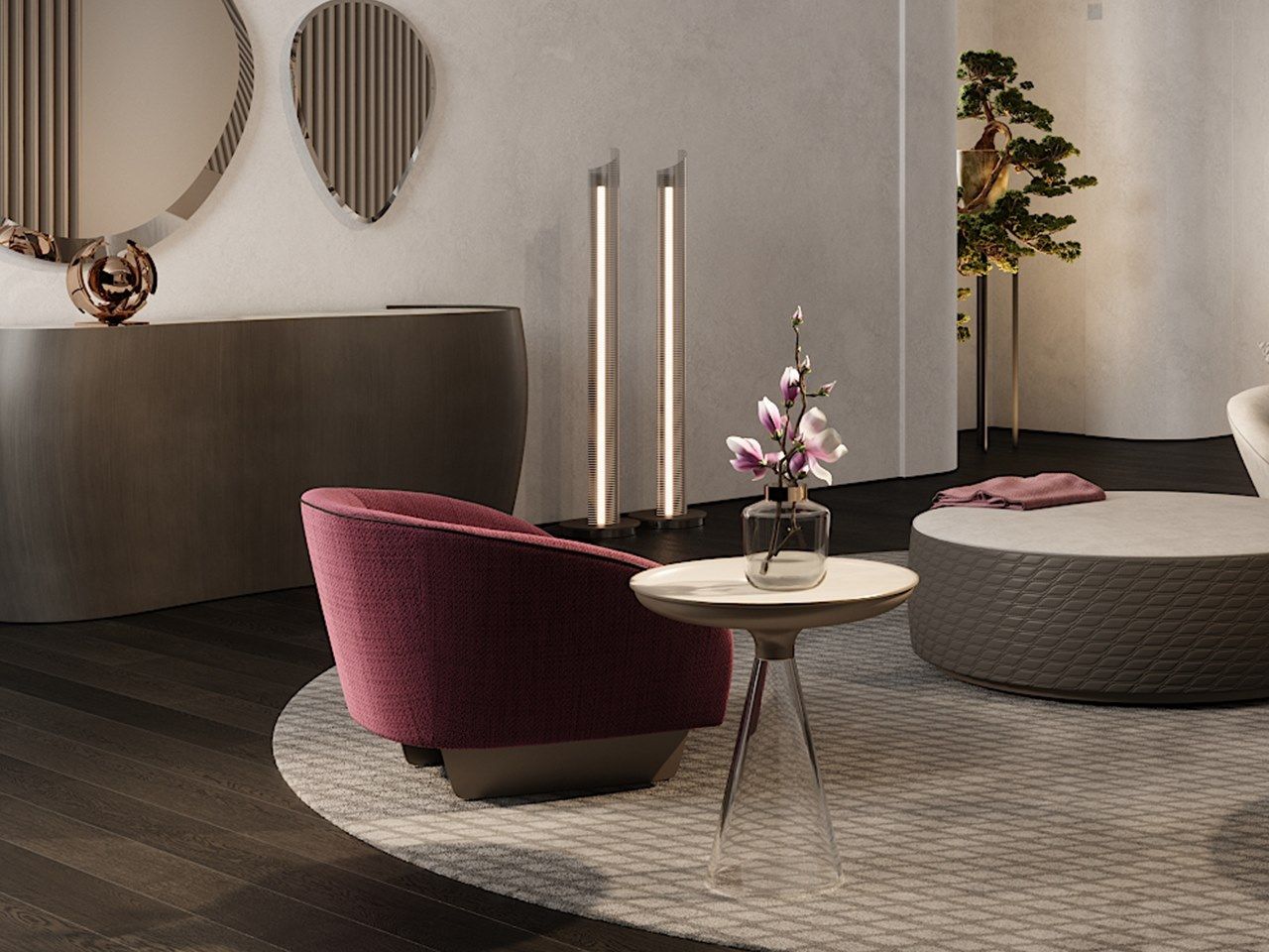 Тканевое кресло с подлокотниками REFLEX Pininfarina home design ARCH-00029352 - Вид №4