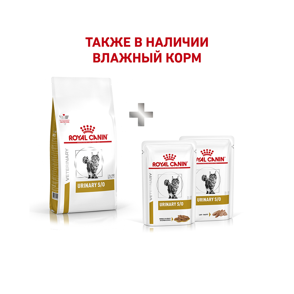 Т0023162 Корм для кошек Vet Diet Urinary S/O LP34 при мочекаменной болезни сух. 7кг ROYAL CANIN  - Вид №5