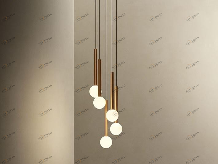 Grok Светодиодный подвесной светильник из стали Candle sun-id-1410120