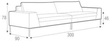 Sits Мягкий 3-х местный диван из ткани Justus sun-id-1385108 - Вид №6