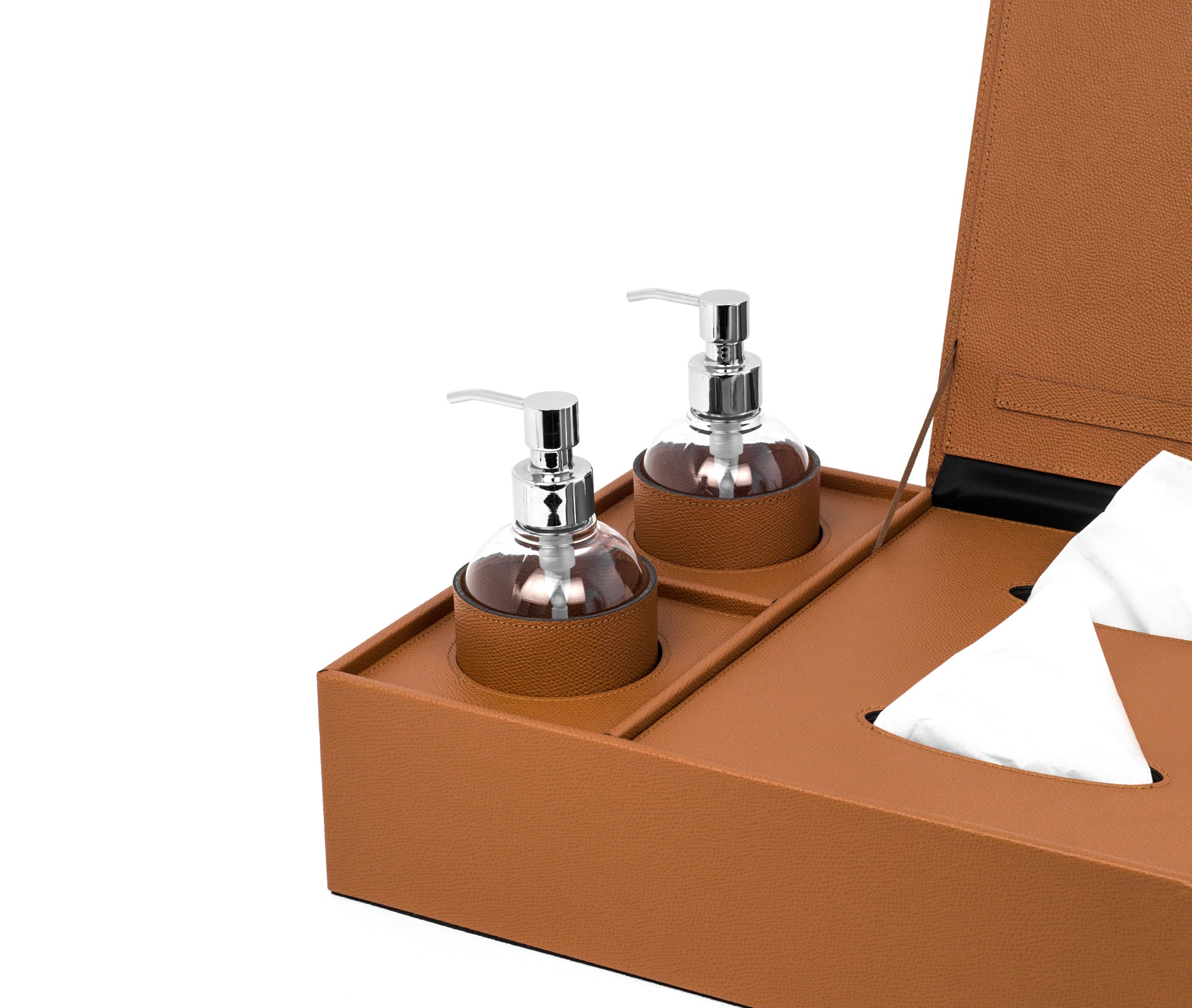 Ящик для дезинфекции Igea - 40X29XH11 см / регенерированная зернистая кожа_манго Pinetti 00.1787.083.036 - Вид №2