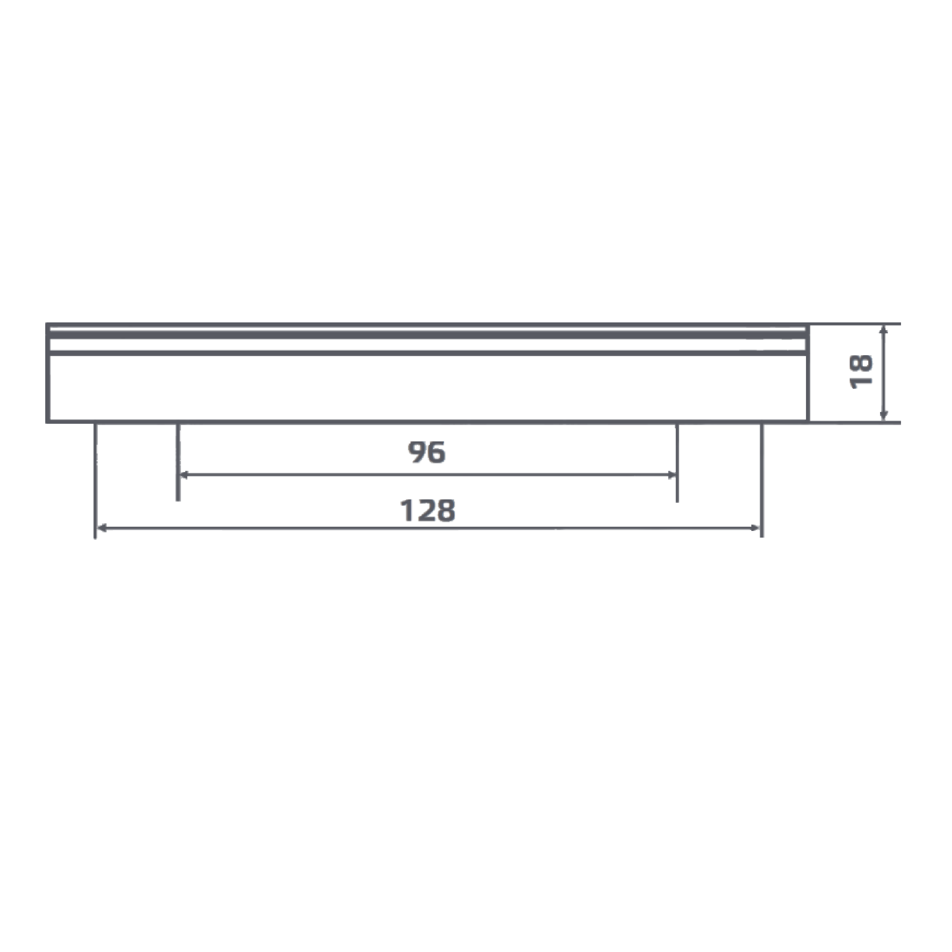 86471248 Ручка-скоба C-21 96 мм, цвет черный матовый STLM-0069021 Santreyd  - Вид №5