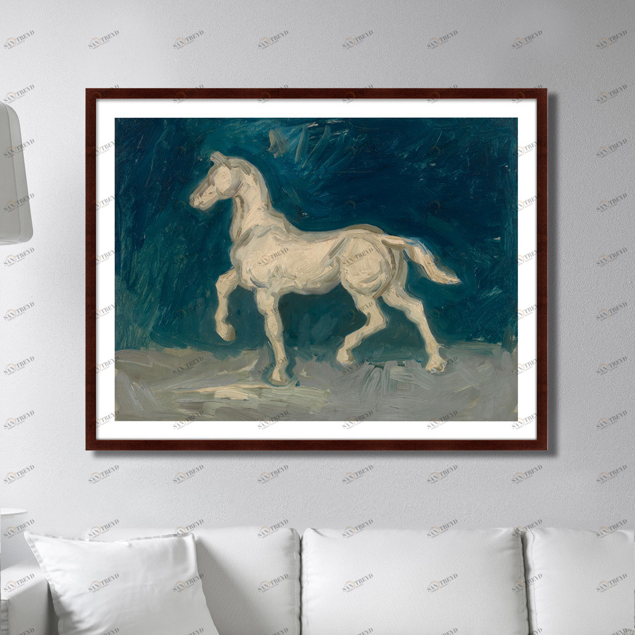 Картина в раме 130х102 см Horse, 1886г. КАРТИНЫ В КВАРТИРУ  264177 Бежевый;синий;разноцветный 
