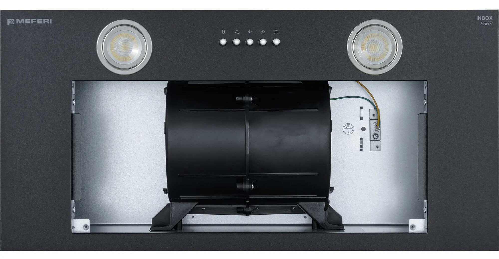 9168676 Вытяжка полновстраиваемая Meferi INBOX60BK POWER черный STDN-0122567 - Вид №5