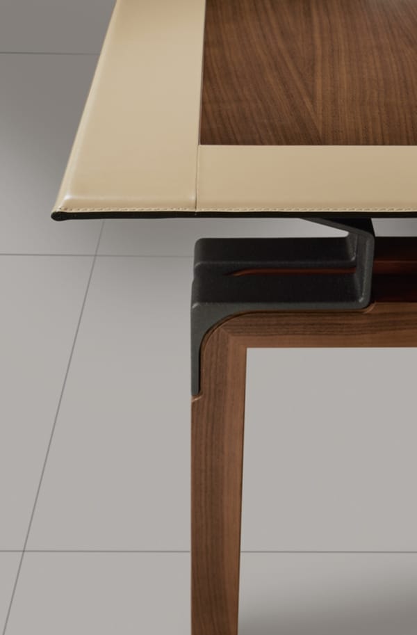 Деревянный прямоугольный рабочий стол с кожаной столешницей i 4 Mariani ARCH-00054872 - Вид №13