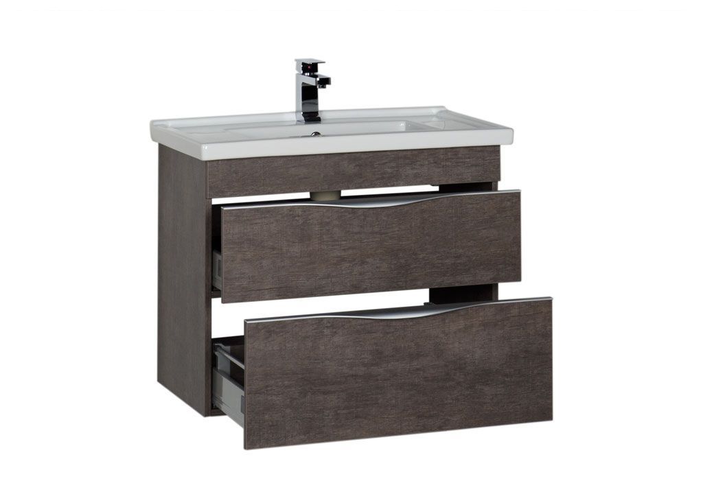 Тумба с раковиной Aquanet Эвора 80 дуб антик 0018300200182324 - Вид №1