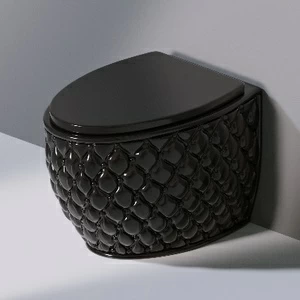 SS561T0R0V6.104 Приставной унитаз напольный Черный A. e T. Italia CLASS Италия