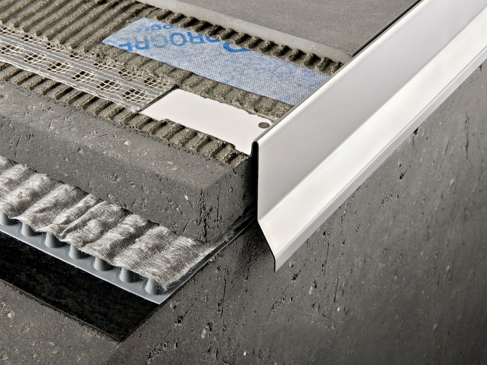 Полированная стальная гидроизоляция профиль и окантовка PROGRESS PROFILES Proterrace ARCH-00093068