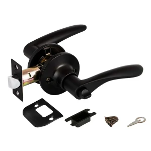 Ручка-защелка Fuaro 620/BL BL-B с фиксатором, цвет черный