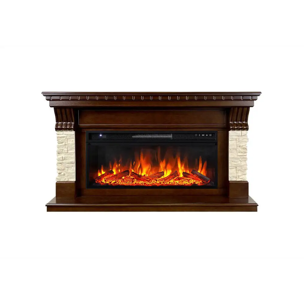 Каминокомплект Royal Flame Denver с очагом Vision 42 1.5 кВт цвет темное дерево 89335215 STLM-2199011 