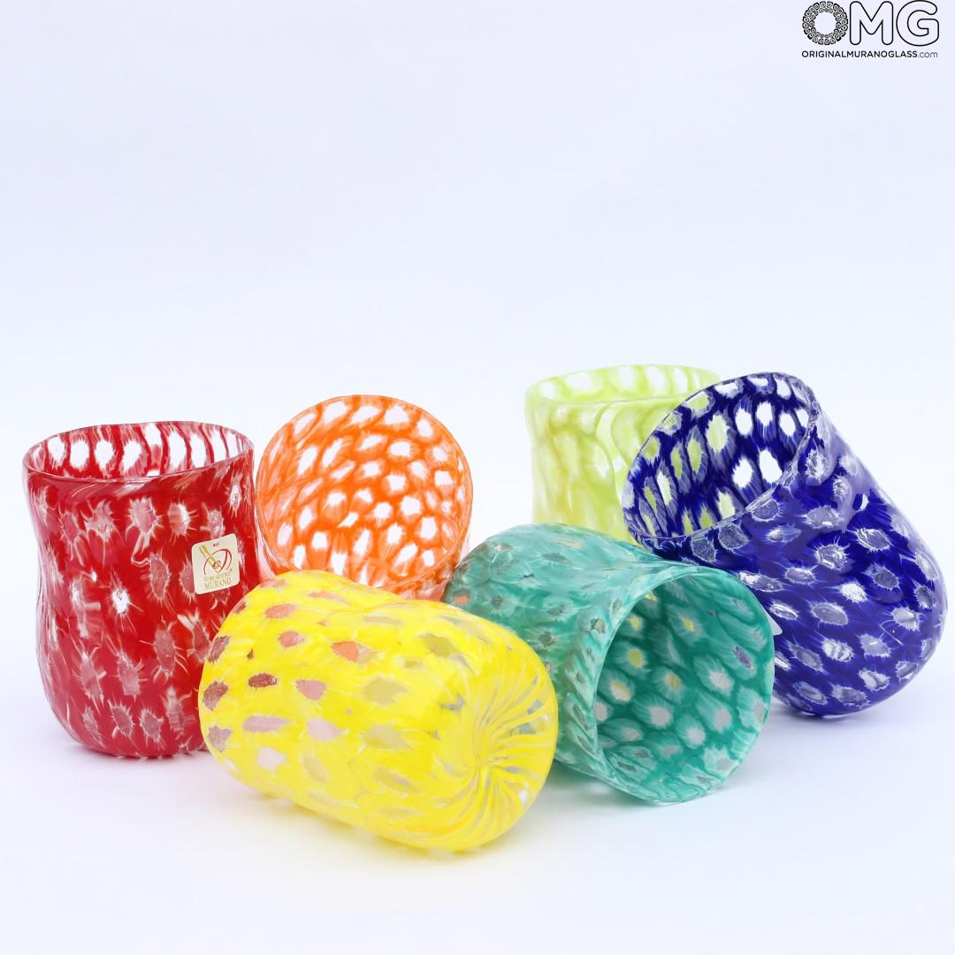 2060 ORIGINALMURANOGLASS Набор из 6 стаканов Gaia - муранское стекло 8 см  - Вид №1
