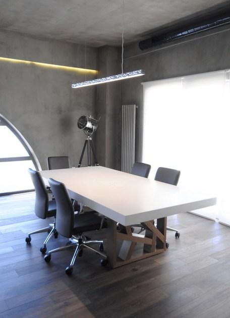 Tuna Ofis Прямоугольный стол для переговоров из фанерованной древесины Float sun-id-1513895 - Вид №1