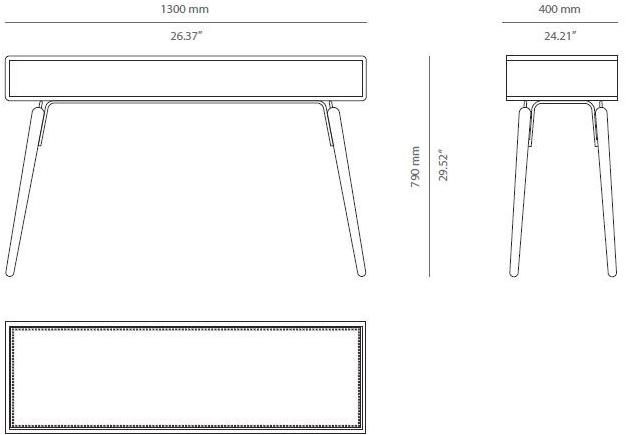 PRADDY Лакированная консоль с ящиками Hyde Tr061 - Вид №5