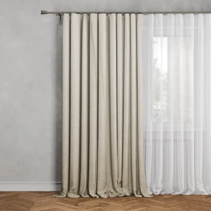Штора на ленте Inspire Kirov 140x280 см цвет кремовый 88935302 STLM-2178534