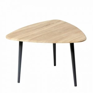 Журнальный столик с деревянными ножками дуб Leset "Мельбурн" IMPEX  00-3967353 Беленый дуб;бежевый;коричневый