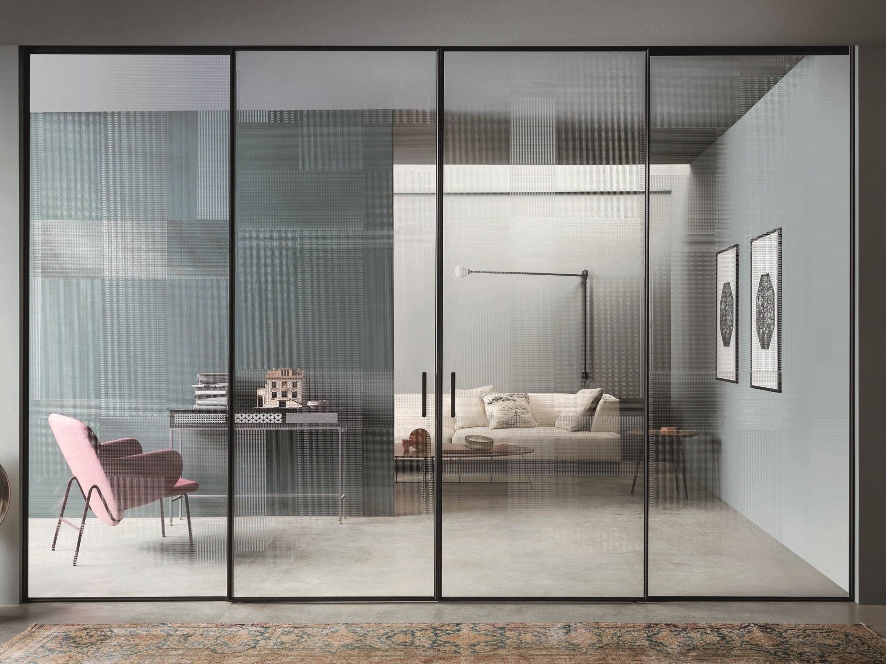 Стеклянная дверь Lualdi раздвижные и поворотные стеклянные системы ARCH-00112202 - Вид №16