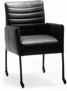 Joli Мягкое кожаное кресло с подлокотниками