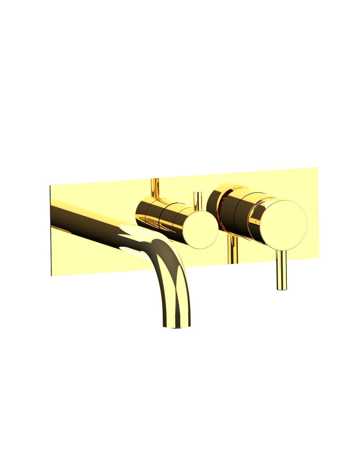 Однорычажный настенный смеситель для ванны с плитой Rubinetterie Frattini отдельная эстетика ARCH-00089970 - Вид №13