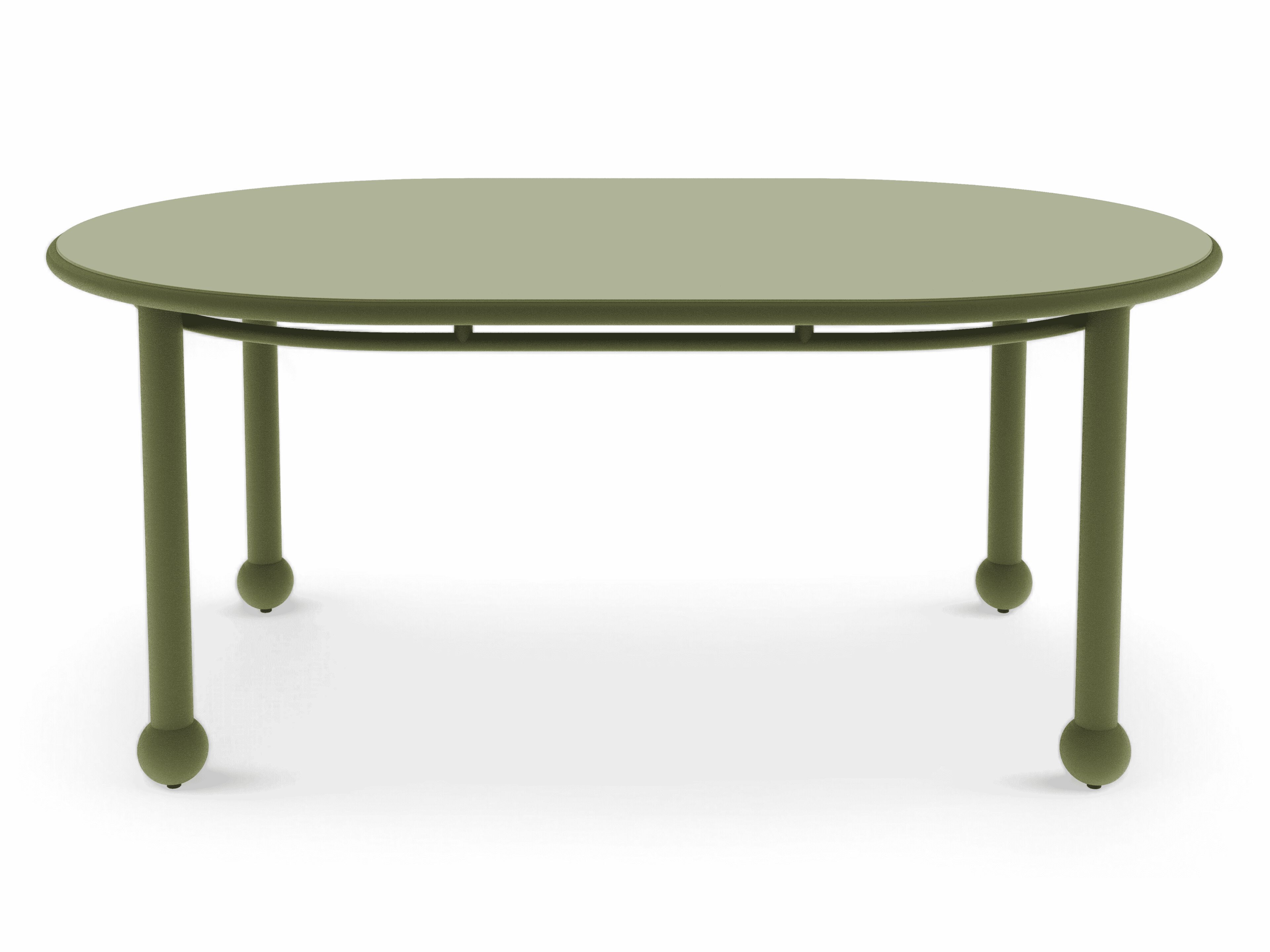 Алюминиевый овальный садовый стол FJAKA медленный ARCH-00043745 - Вид №1