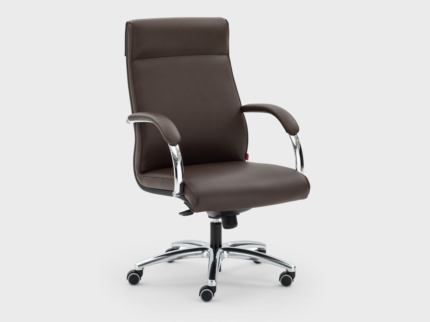 Кожаное офисное кресло руководителя с 5 спицами подголовник Viganò Икар ARCH-00076496