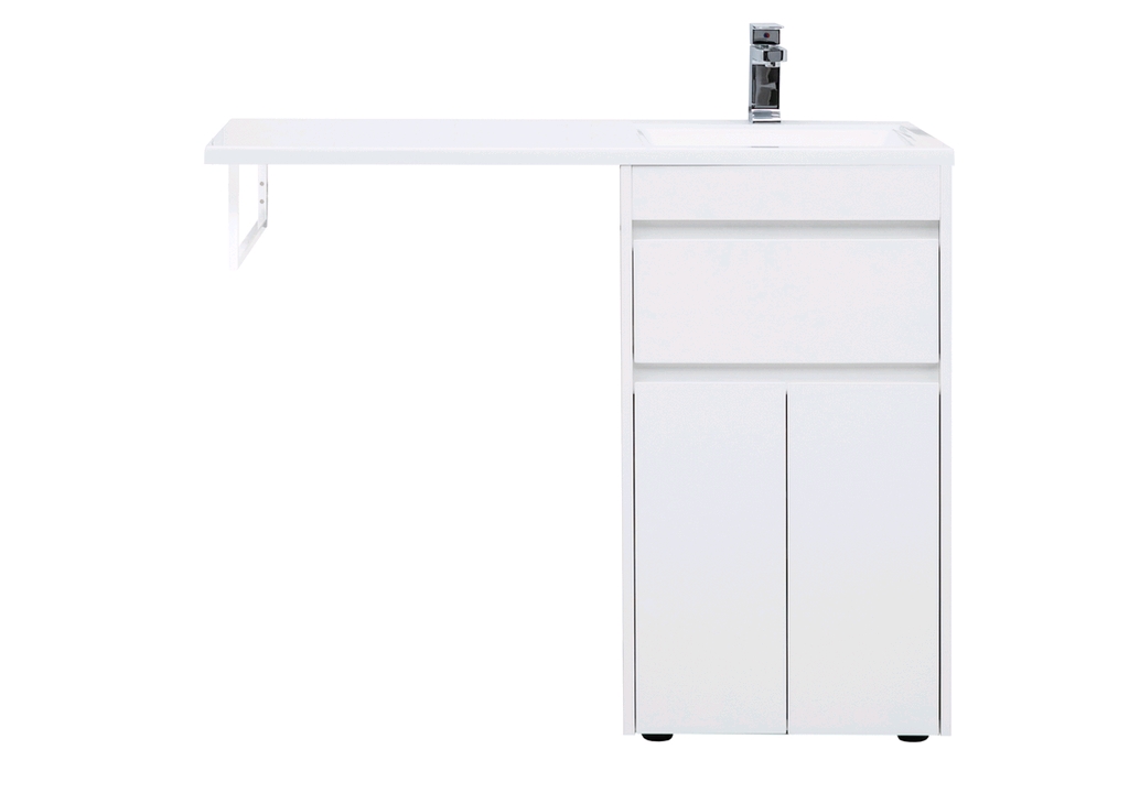 Тумба с раковиной Aquanet Токио 110 R белый (напольная, 1 ящик, 2 дверцы) 0023774400235498 - Вид №11