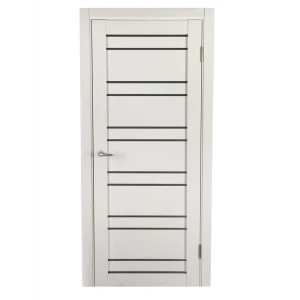 Дверь межкомнатная остеклённая с фурнитурой Парма 90х200 см Hardflex цвет белый