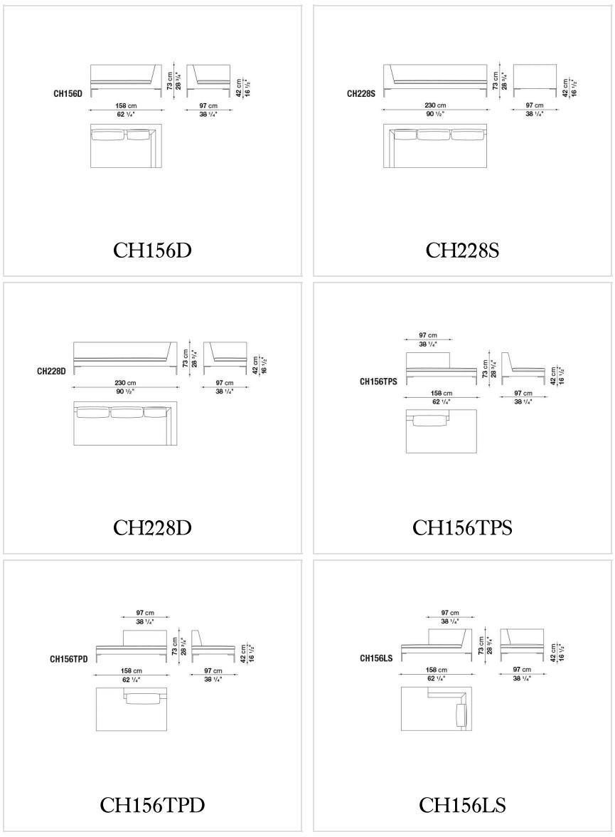 B&B Italia Модульный тканевый диван Charles sun-id-1487327 - Вид №3
