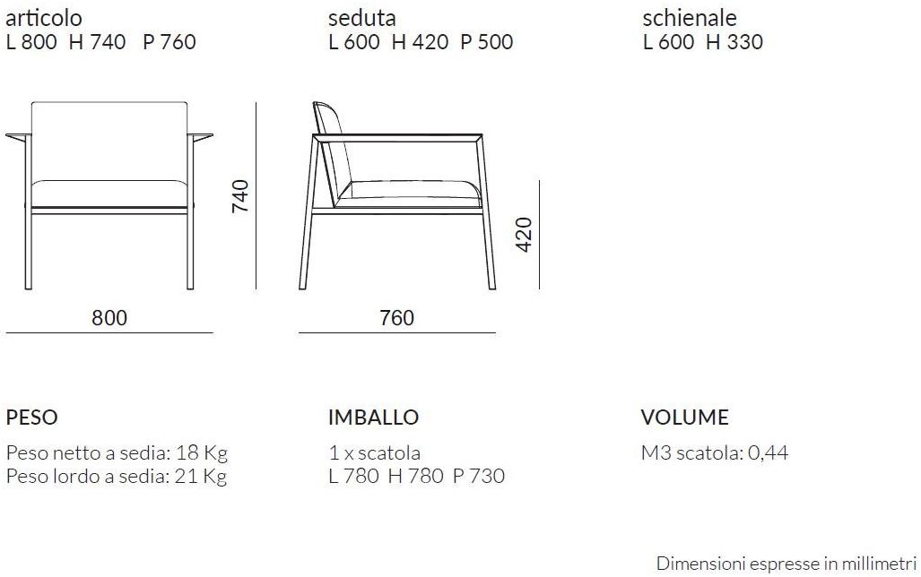 Quadrifoglio Кресло из ткани с подлокотниками Ado sun-id-1448104 - Вид №7