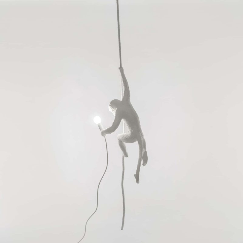 Светильник подвесной 80х37 см белый Monkey Lamp Outdoor Ceiling 14929 SELETTI ДИЗАЙНЕРСКИЕ 00-3882383 Белый  - Вид №6