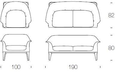 Tonin Casa Мягкое кожаное кресло с подлокотниками Tiffany sun-id-1370236 - Вид №8